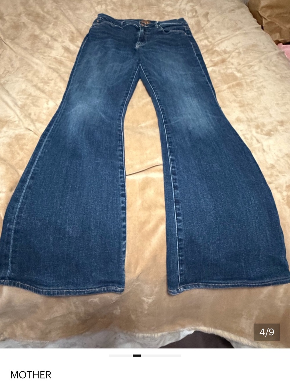 MOTHER The Weekender High-Rise Flare Jeans in Dark Teaming Up Women’s 29 - Picture 3 of 8